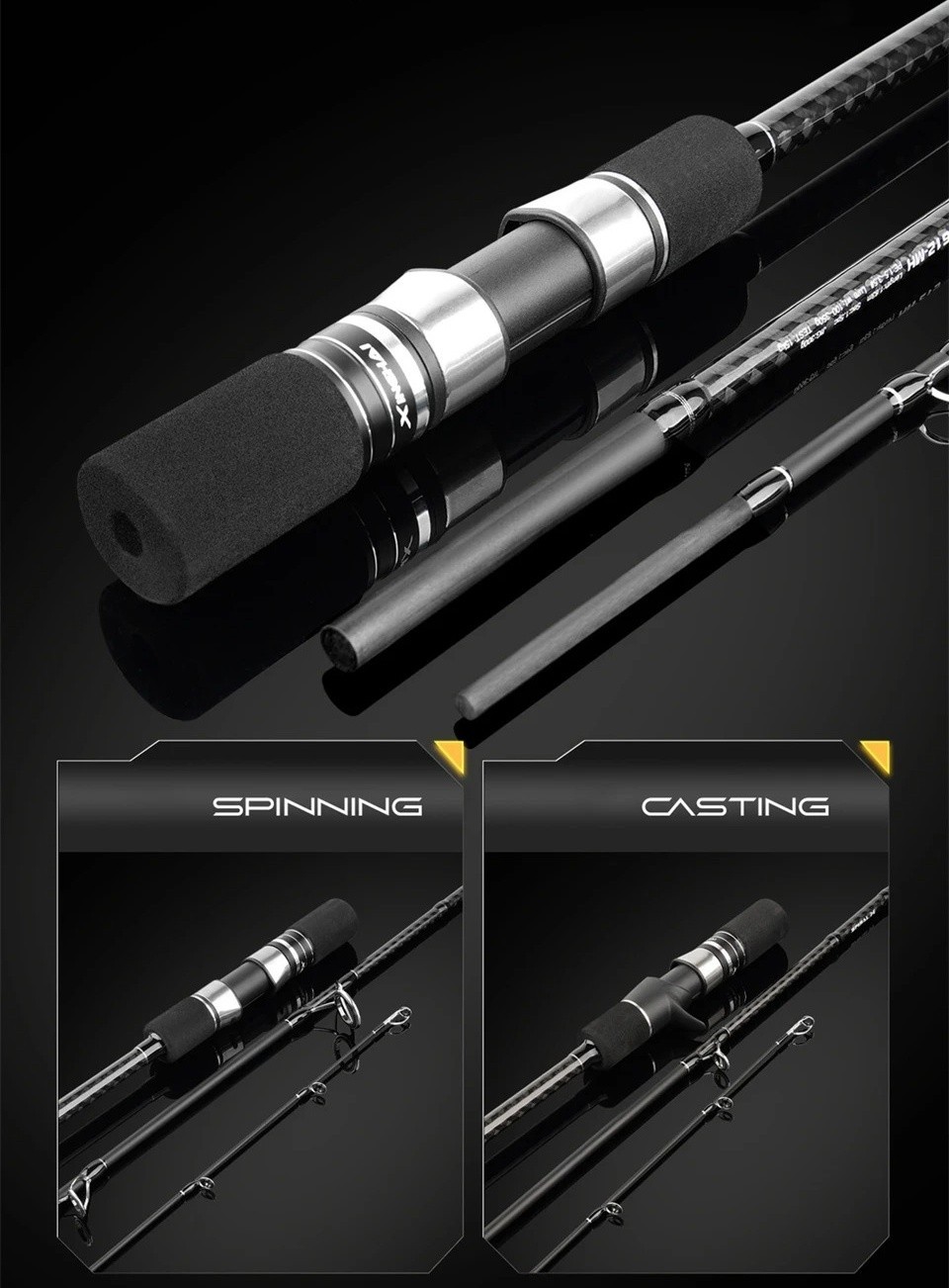Slow Jigging Rod 1.83M/1.91M Spinning/Baitcasting Sea Fishing Boat Fishing Rod