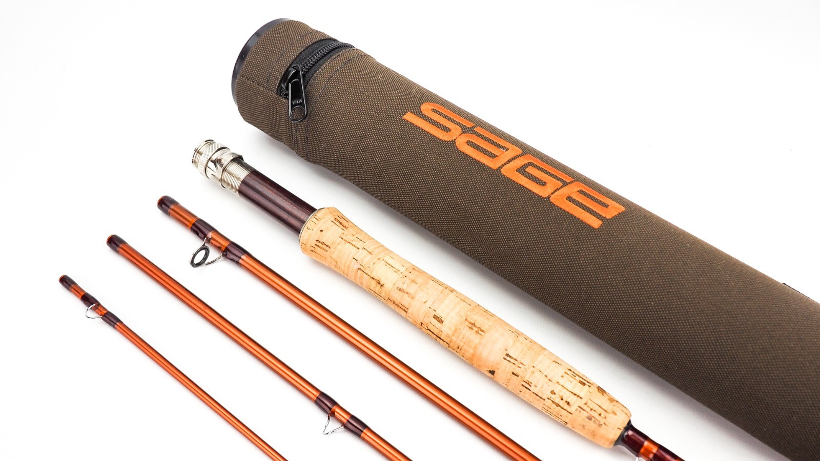 Sage Fli 3 &4 WT Length from 7’6″ to 9’0″ 4-Piece Fly Rods protective rod case