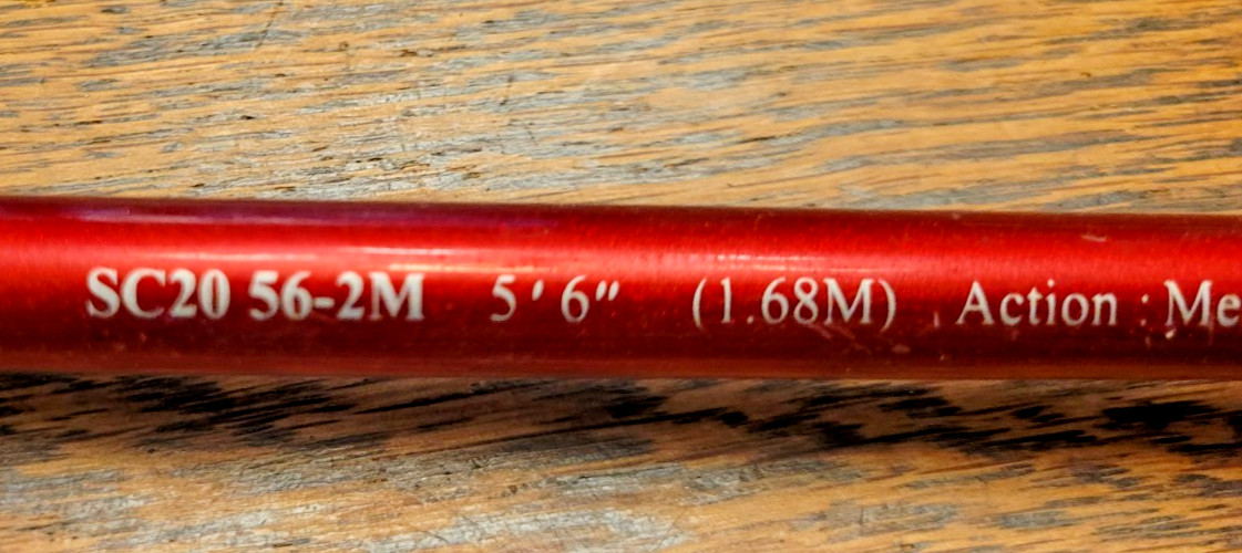Shakespeare Spectrum SC20 56-2M Casting Fishing Rod 5’6″ Red 2-Piece Medium