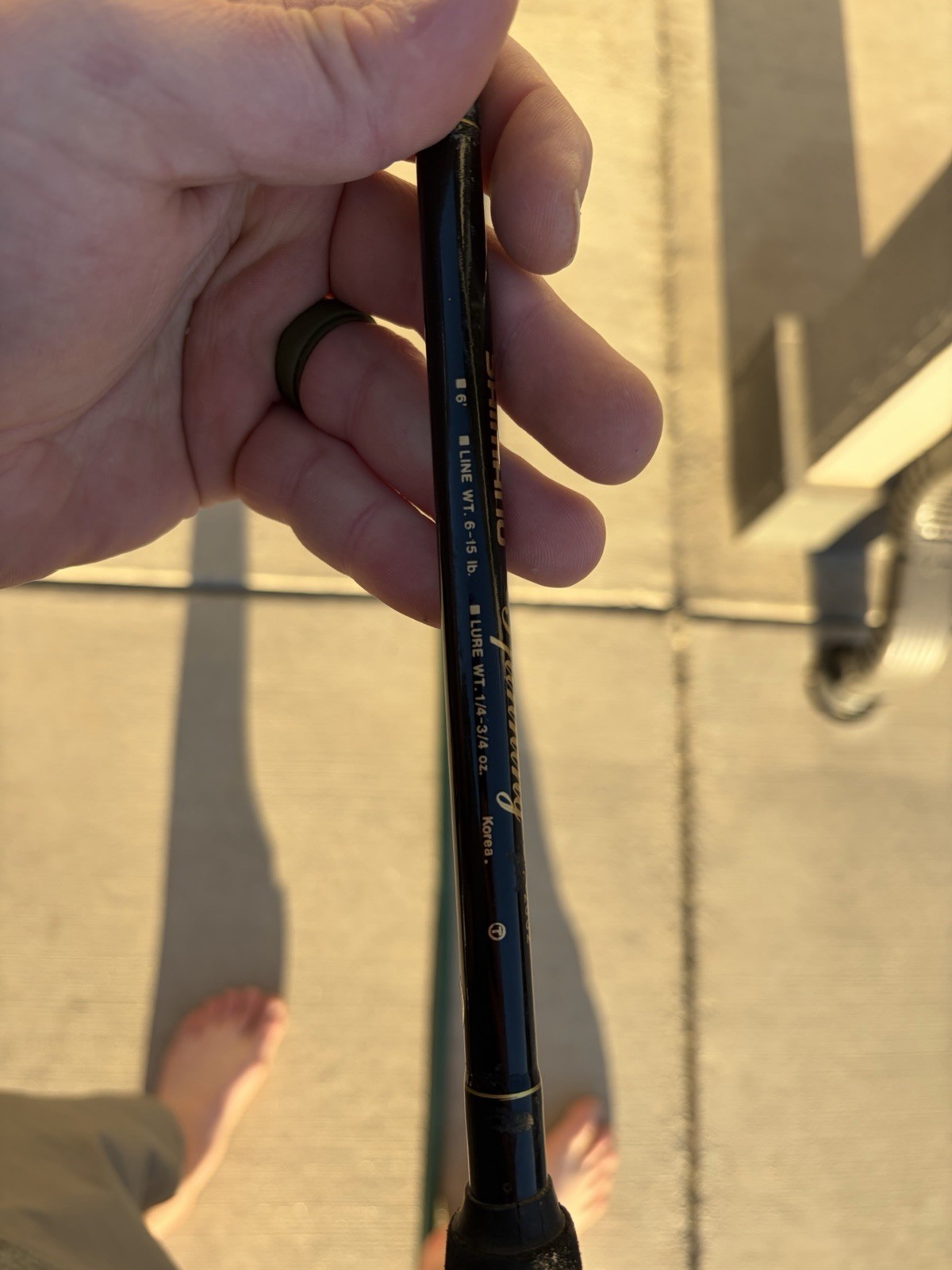 SHIMANO SPINNING Fishing ROD FX-2602 6’0” TWO-PIECE 6-15Lb.