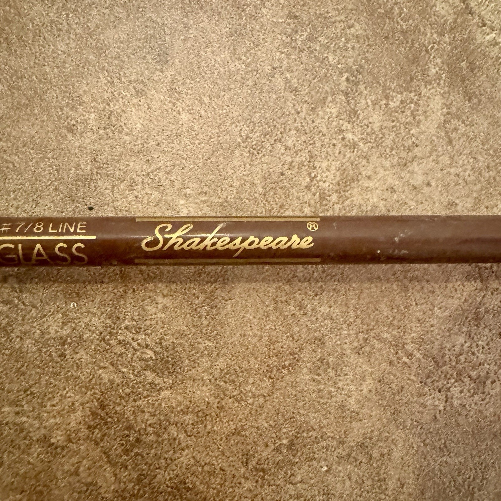 Shakespeare ITCO Fiber Glass Fly Fishing Rod Pole FY 12R 8ft Long 7 8 Fiberglass