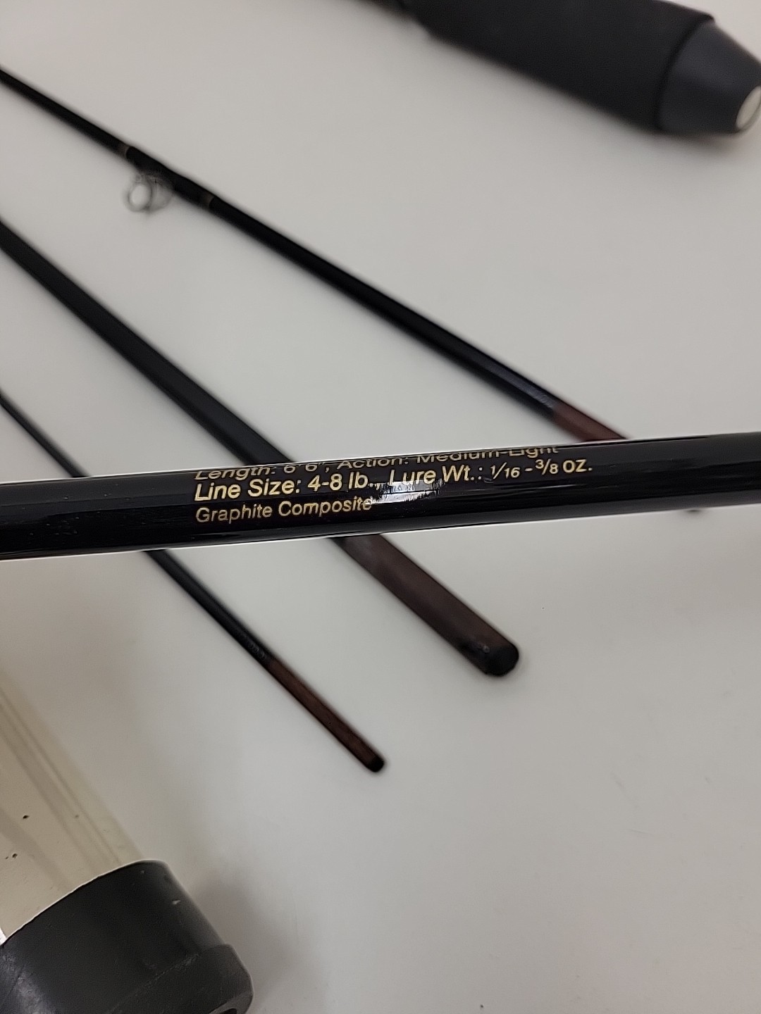 W.W. GRIGG CO Custom Made 6’6″ Graphite #PK-652T Med Fishing Rod 5 Pc Backpack