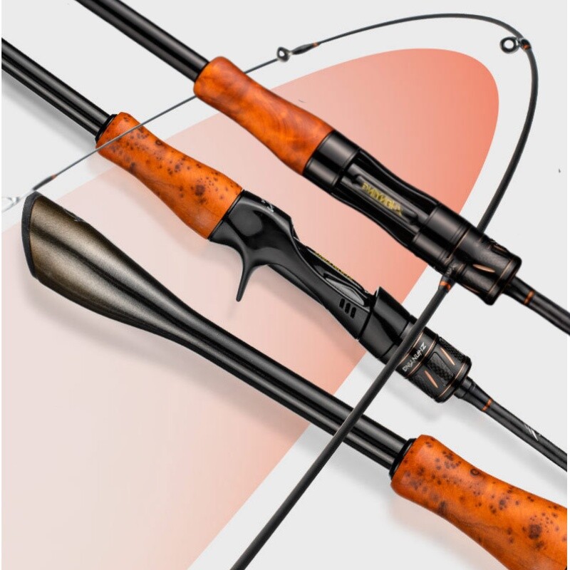 1.68M Lure Fishing Rod Spinning Casting Rods Poles Carbon Fiber Travel Pole Bass