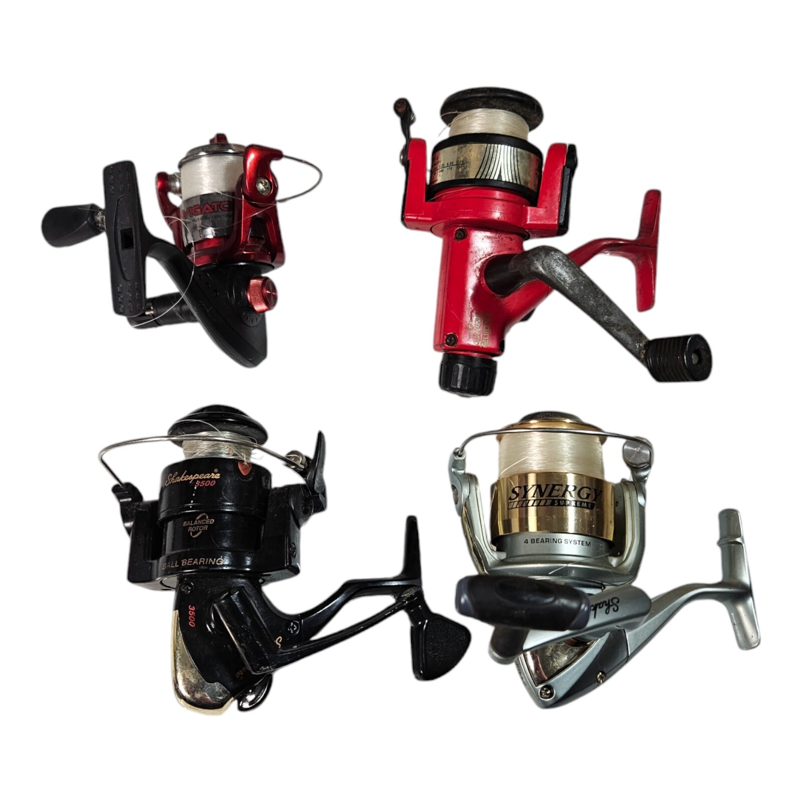 LOT Abu Garcia Bronco 4, Shakespeare 3500, Navigator & Synergy Supreme Fish Reel