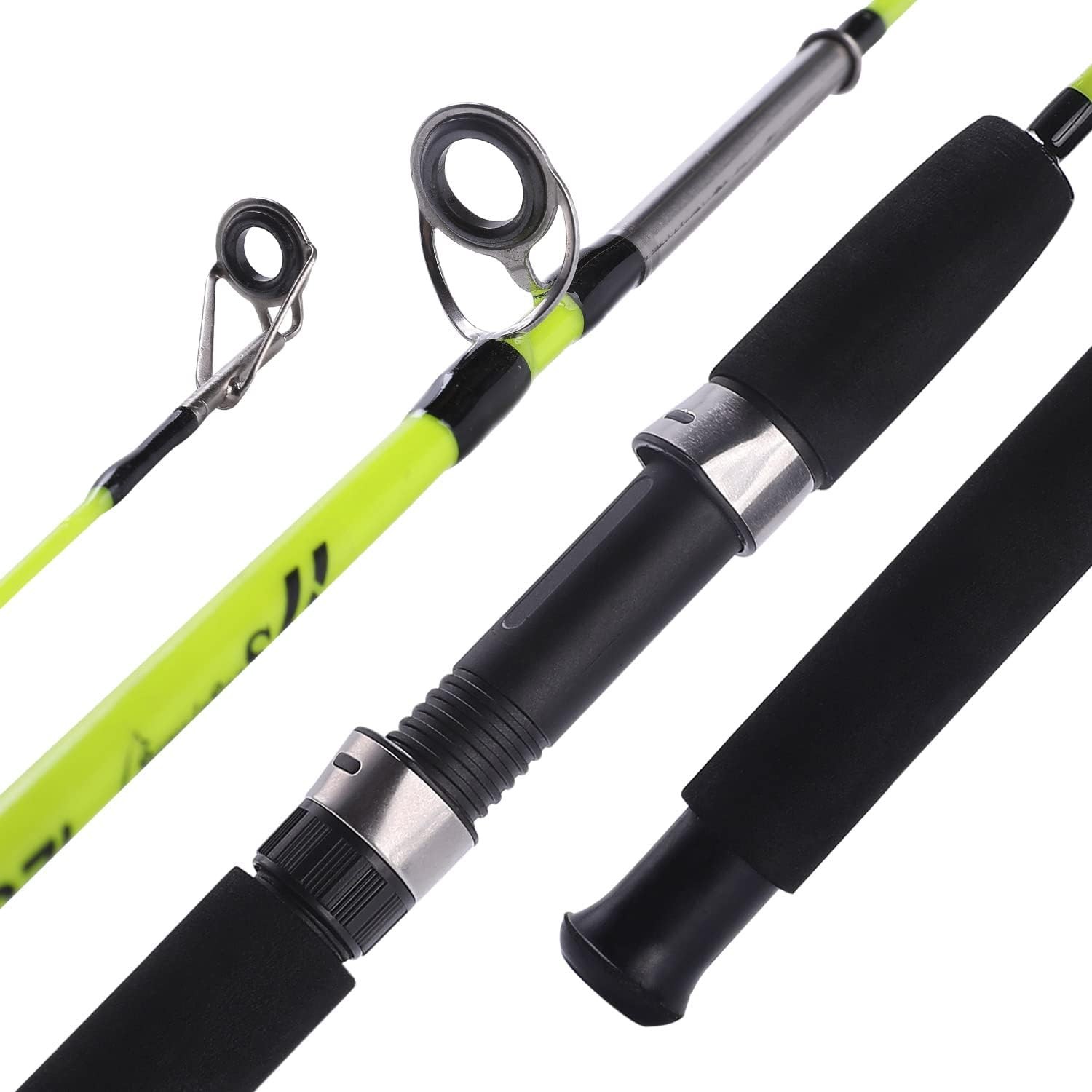 Fishing Rod 2-Piece Composite Graphite & Glass Blanks Saltwater Trolling Rod