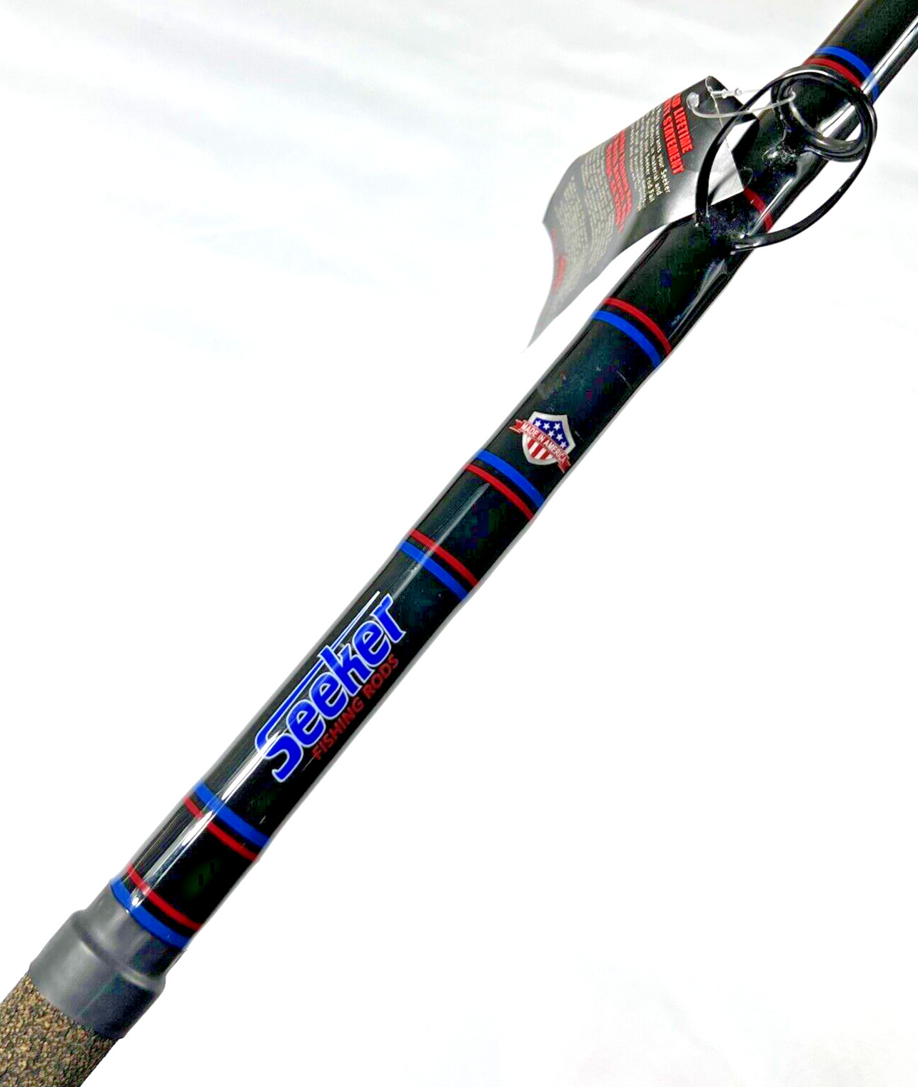 Seeker G 95-9.5’ CT Black Steel Graphite 30-60Lb Live Bait 9.5FT Fishing Rod USA