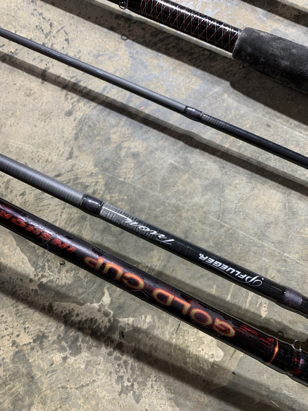 LOT OF 10 Assorted Brands FISHING RODS (BROKEN)
