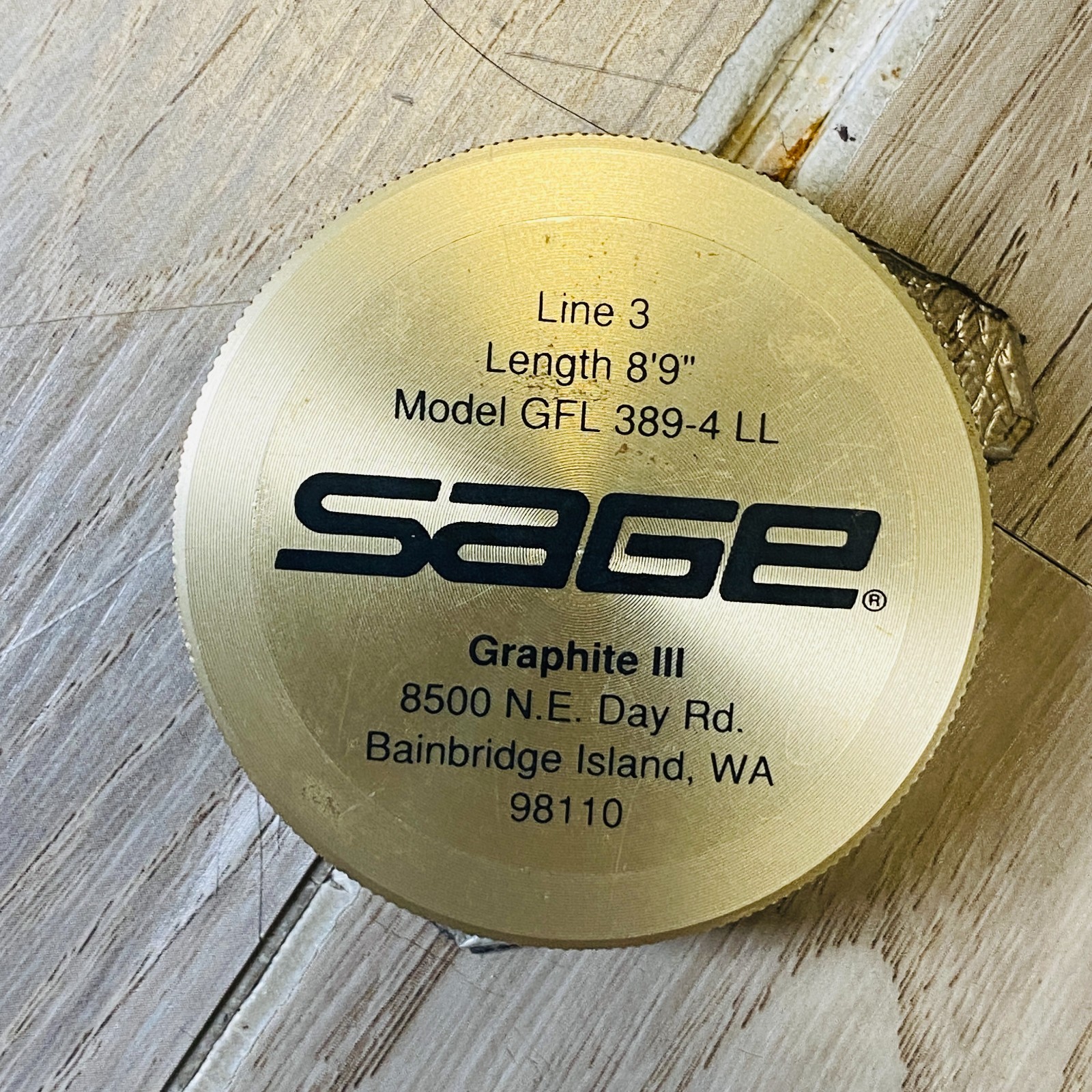Sage Graphite III GFL 389-4 LL 3wt 8’9″ Fly fishing rod w/Sock and Tube Rare!