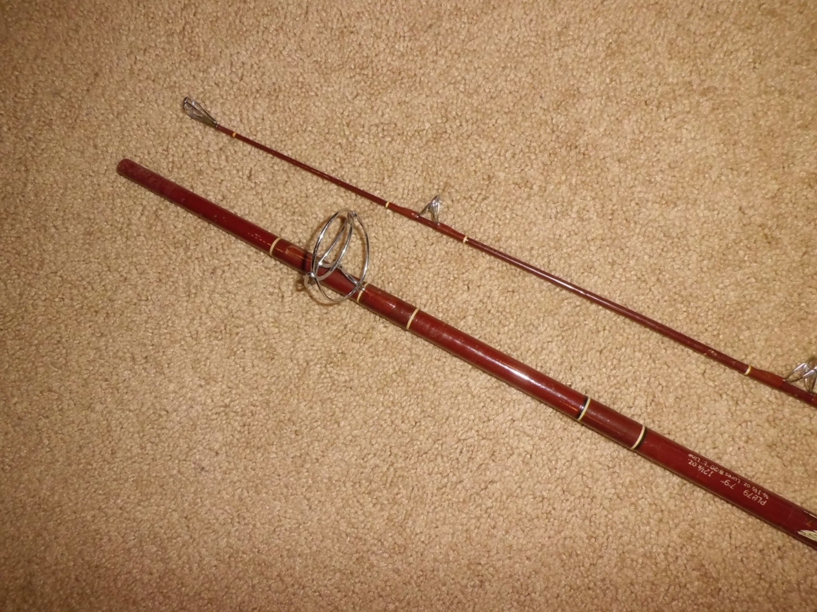 Vintage FENWICK Feralite PLB79 Spinning 7’9″ Rod made in USA- 8-20lb #H98593