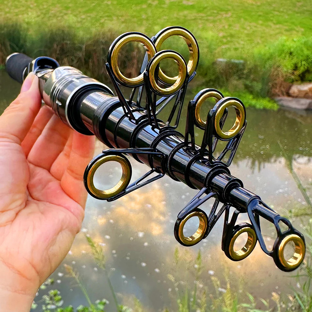 Portable Mini Sea Rod 33Cm Closed Length Carbon Fiber Spinning Rod Travel Fishin