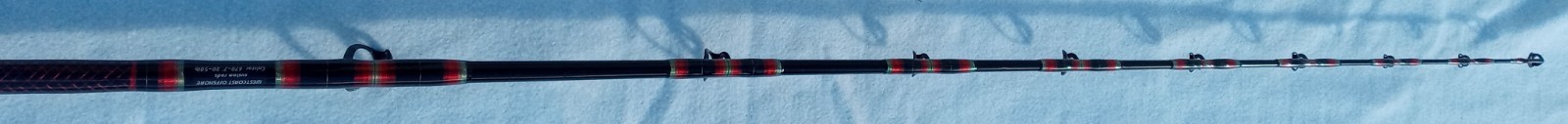 Calstar Black West Coast Rod BWC-670C Tuna Custom Wrapped WESTCOAST CUSTOM RODS