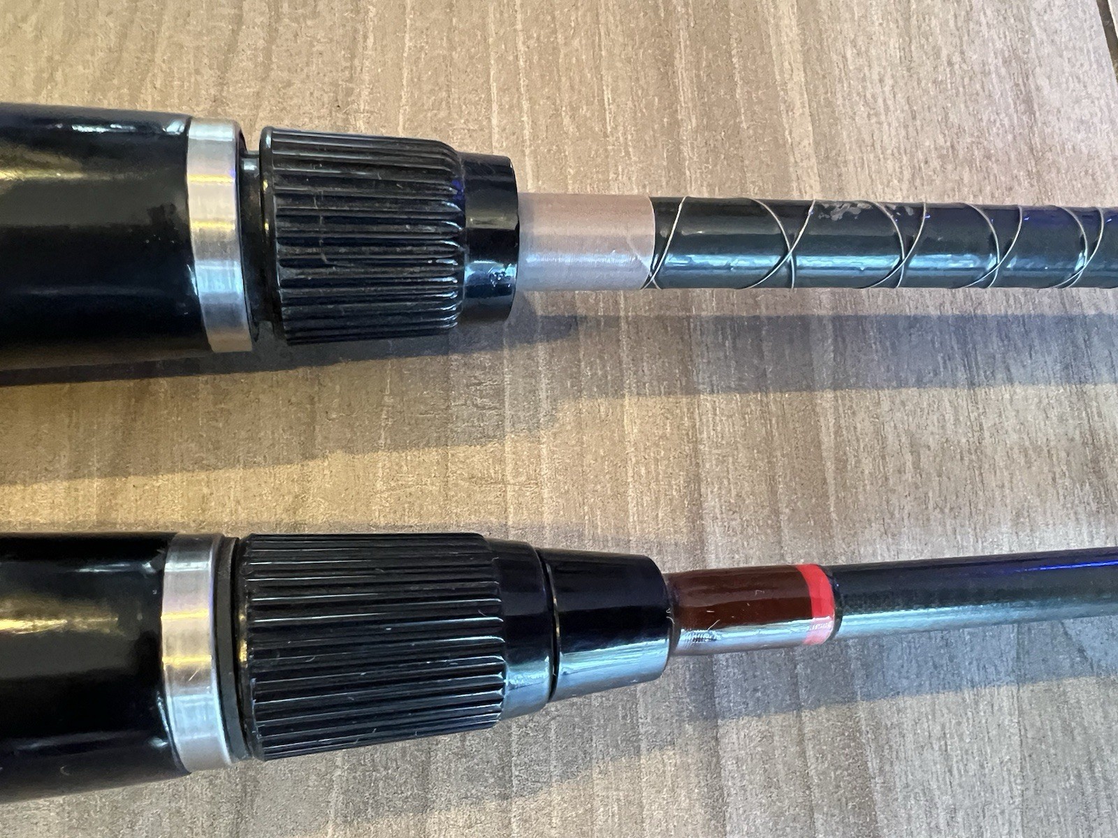 Lot of 2 Vtg Casting Fishing Rods Bass Pro Shops & Custom w/ Lews Fuji Speed Fit