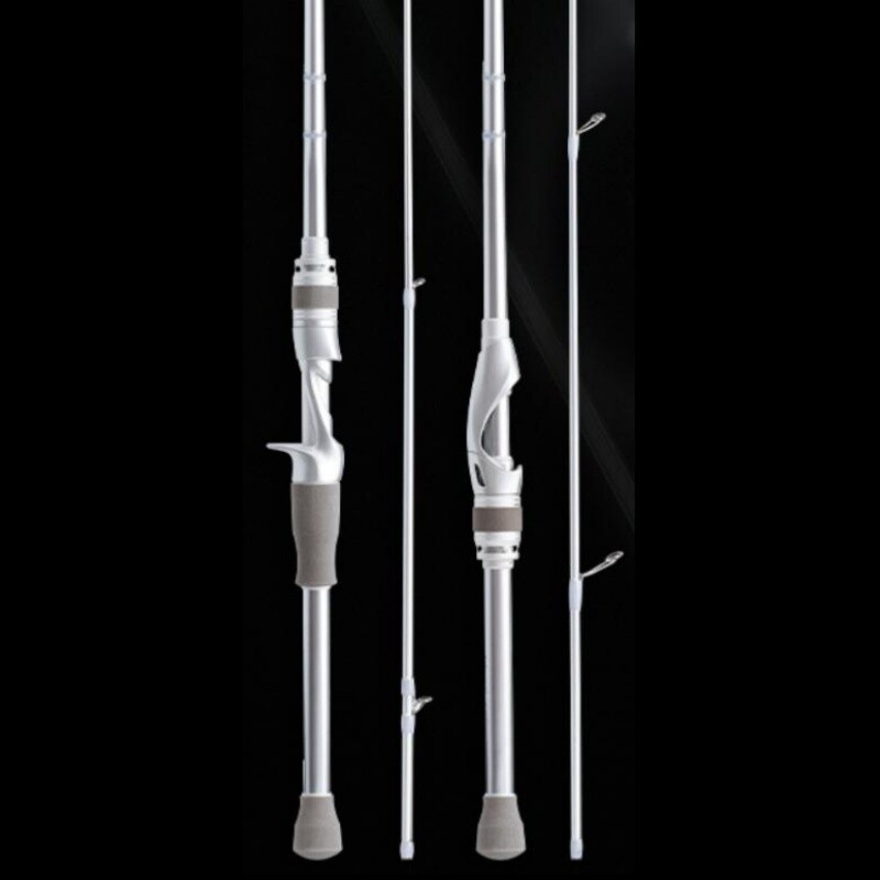 Fishing Rod 6ft/1.8M Casting Spinning Rod Carbon Fiber Rod 2 Section Lure Pole