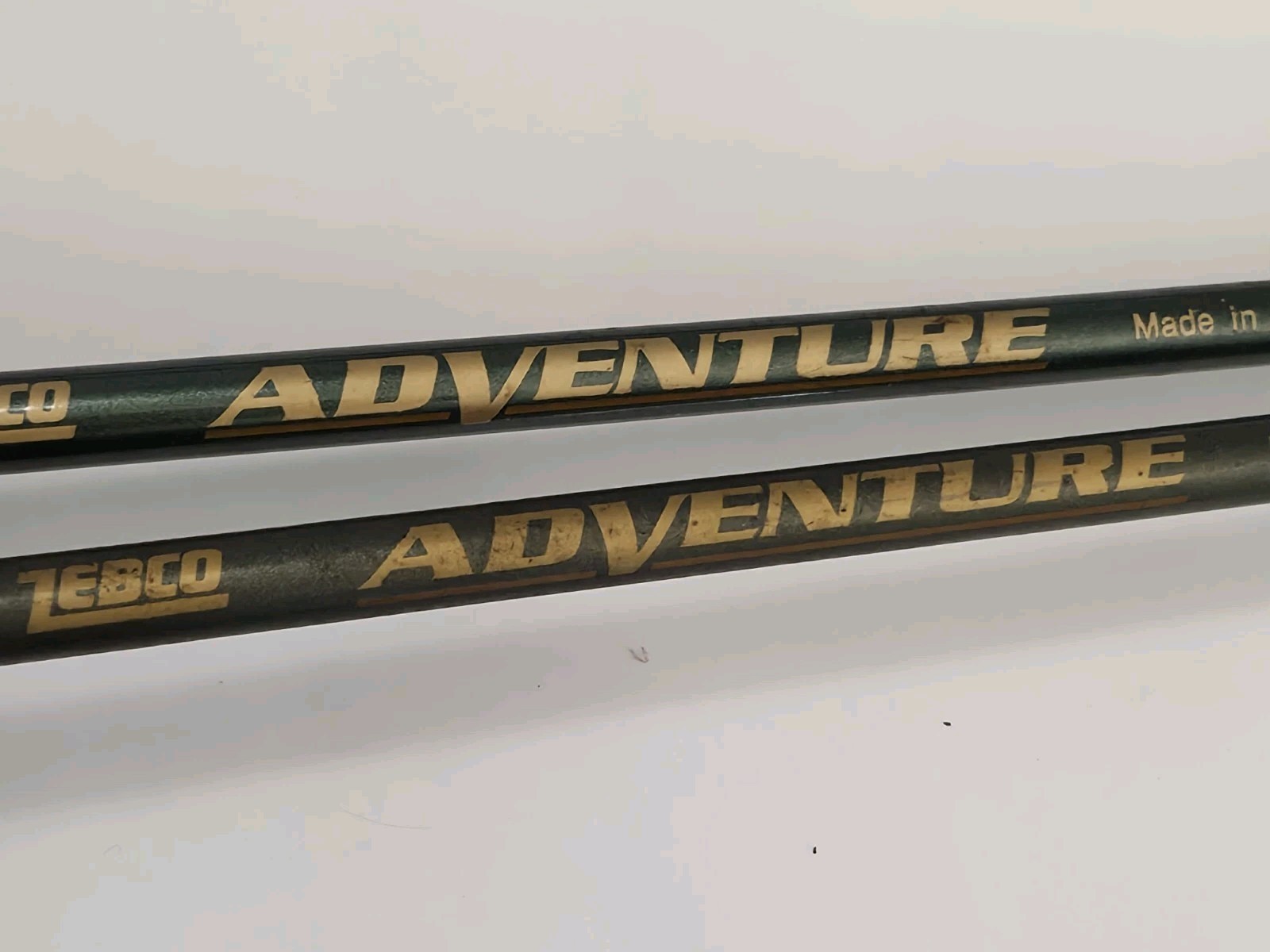 Lot of 2 Zebco Adventure Pistol Grip Spincast Rods G2 Green 2pc 5.5′