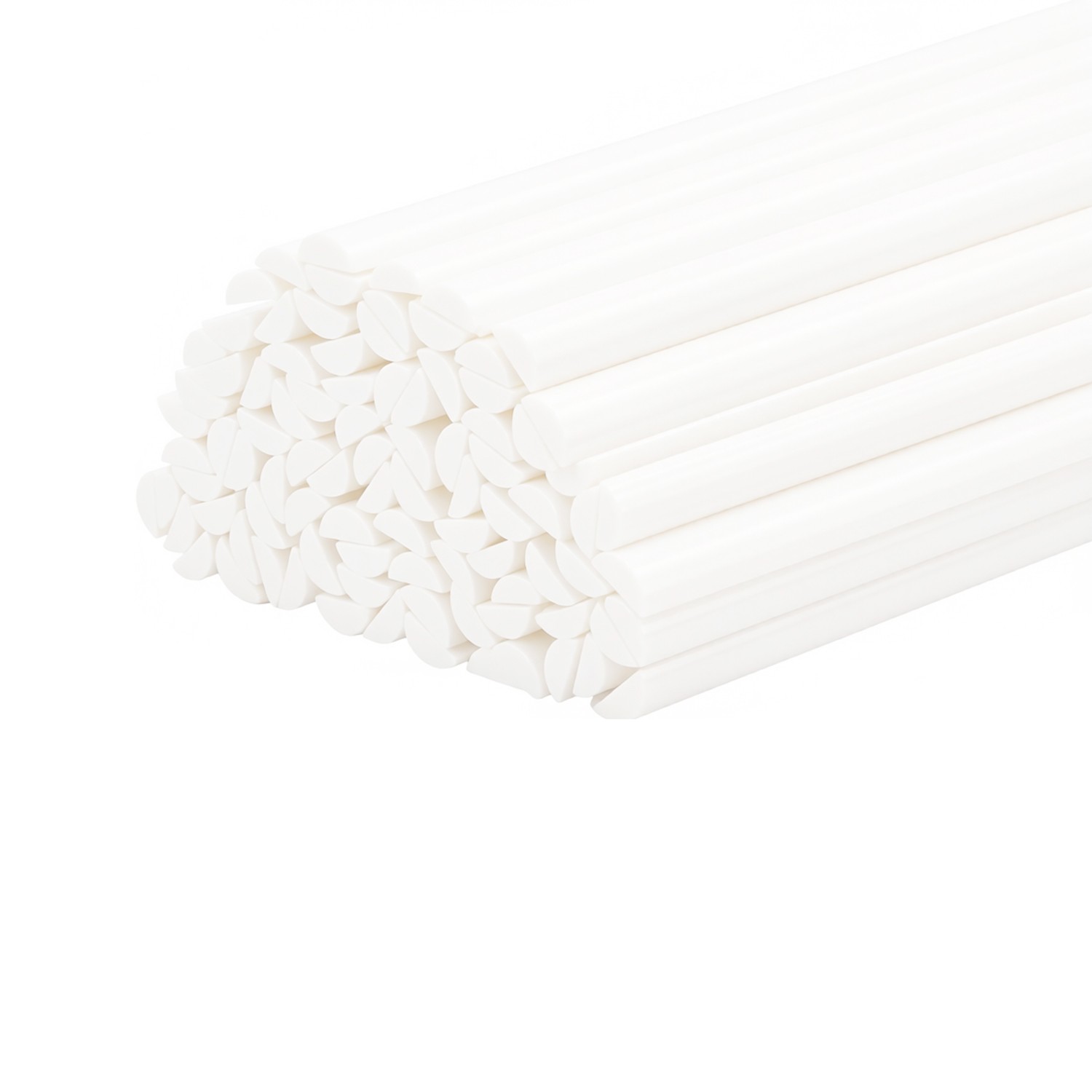 10Pcs ABS Plastic Half-Round Rods for Architectural Model & DIY Sand Table