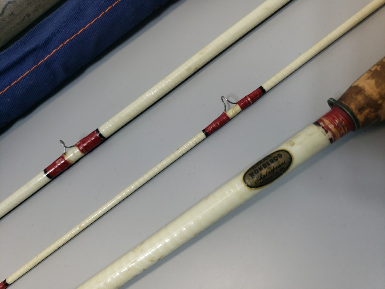 Vintage Shakespeare Wonderod Fly Fishing Rod Howald #1380T-FJC 8’6″ w/ case