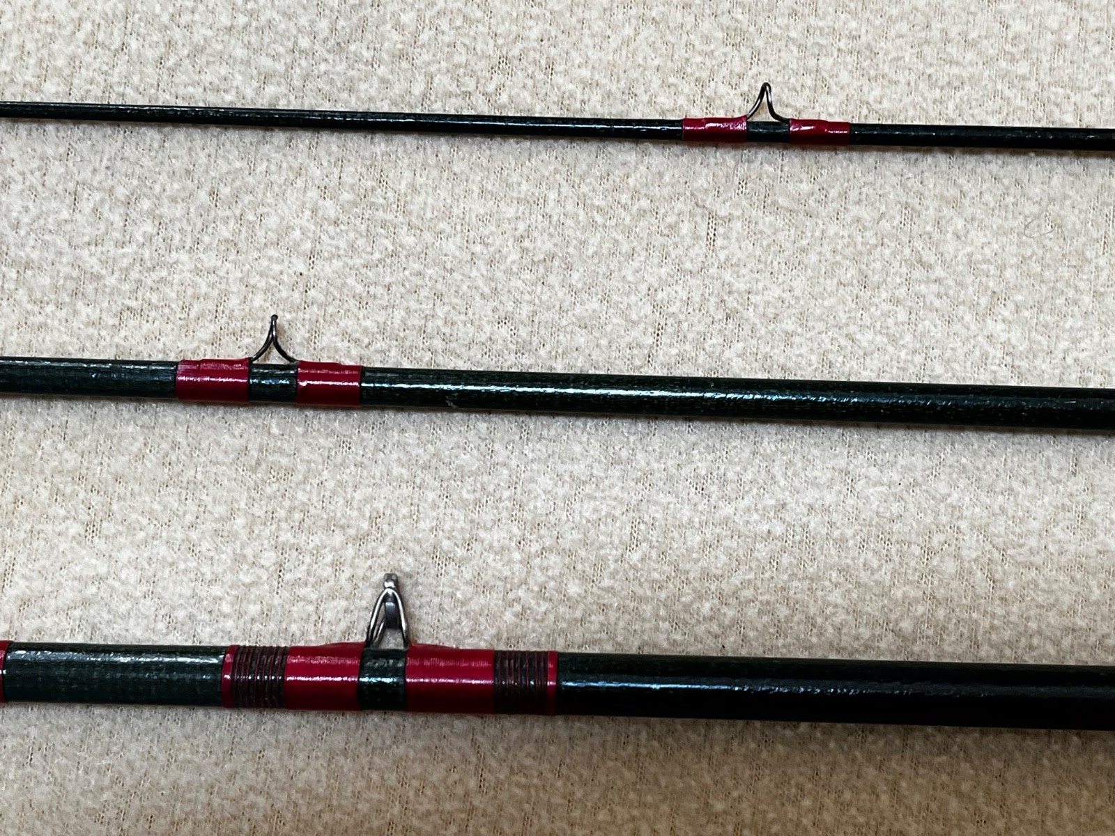 St Croix 7 foot 8 Inch 3 Piece Fiberglass Fly Rod Double Power