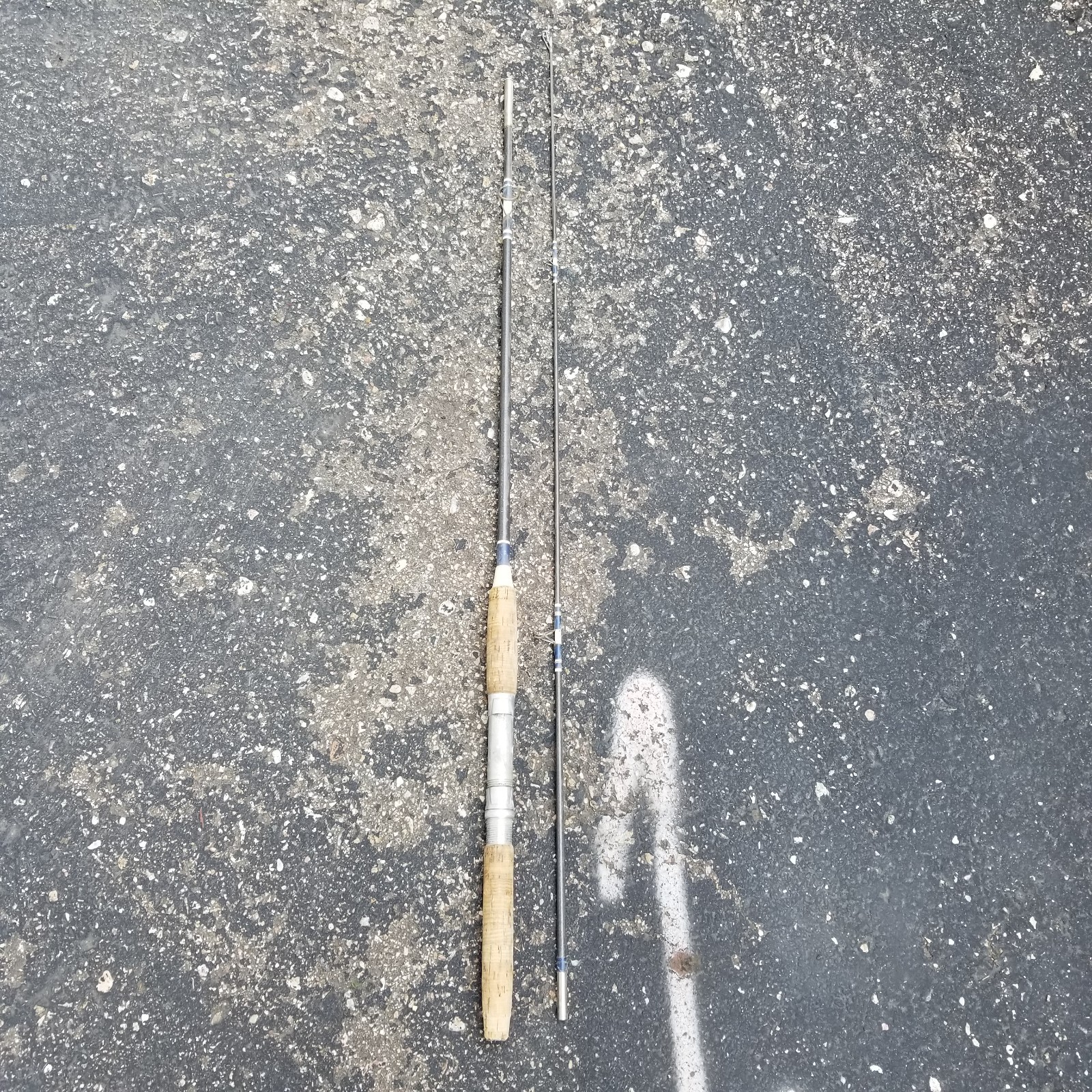 Vtg Custom Spinning Fishing Rod 2-Piece 6′ 6″