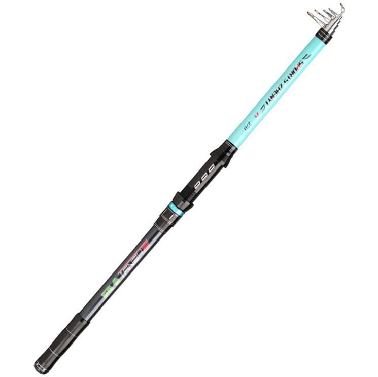Telescopic Fishing Rod Trout Travel Rock Rod High Carbon Fiber 2.1M 2.4M 2.7M 3M