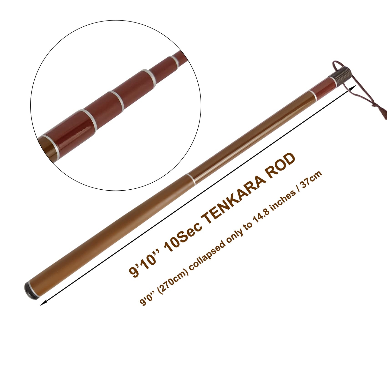 Tenkara Rods with Carbon Tube Packing Extra Spare Sections All Water Conditions