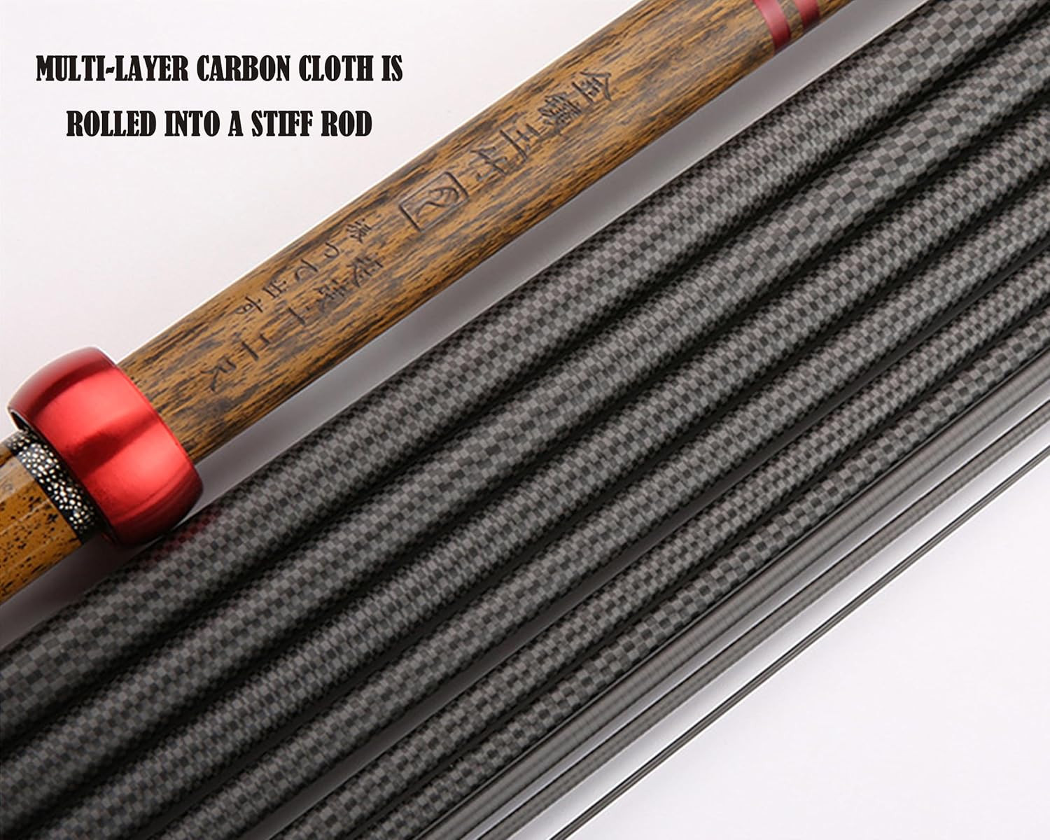 Telescopic Rod Kit Tenkara Fishing Rod Kit 20Ft-Zoom Stream 4 Lengths Collapsibl