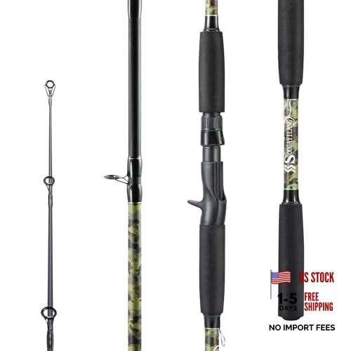 2-Piece Carbon/Glass Composite Spinning & Casting Fishing Rods