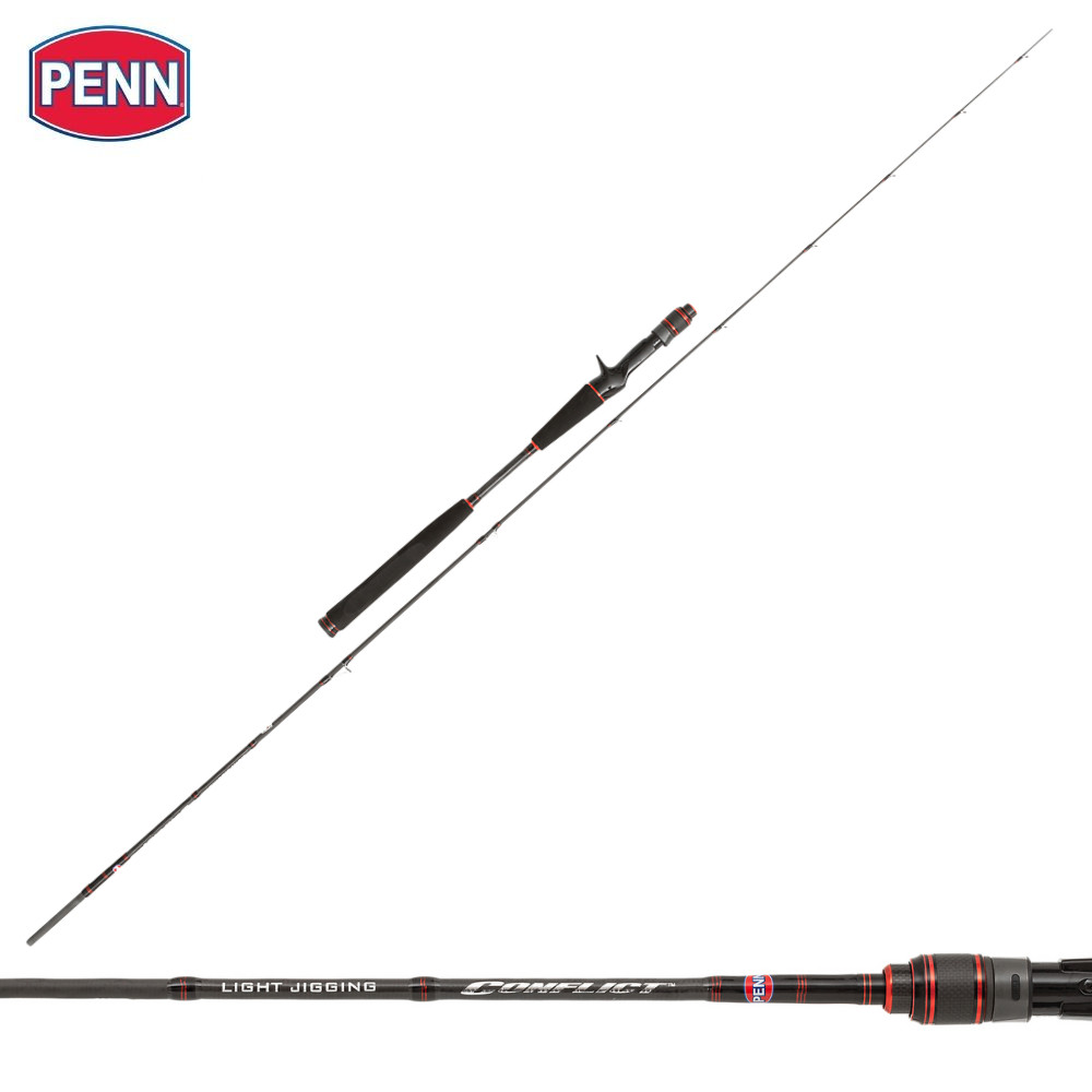 PENN Saltwater Baitcasting Jigging Rod CONFLICT LIGHT JIGGING 1.88m 40-120g