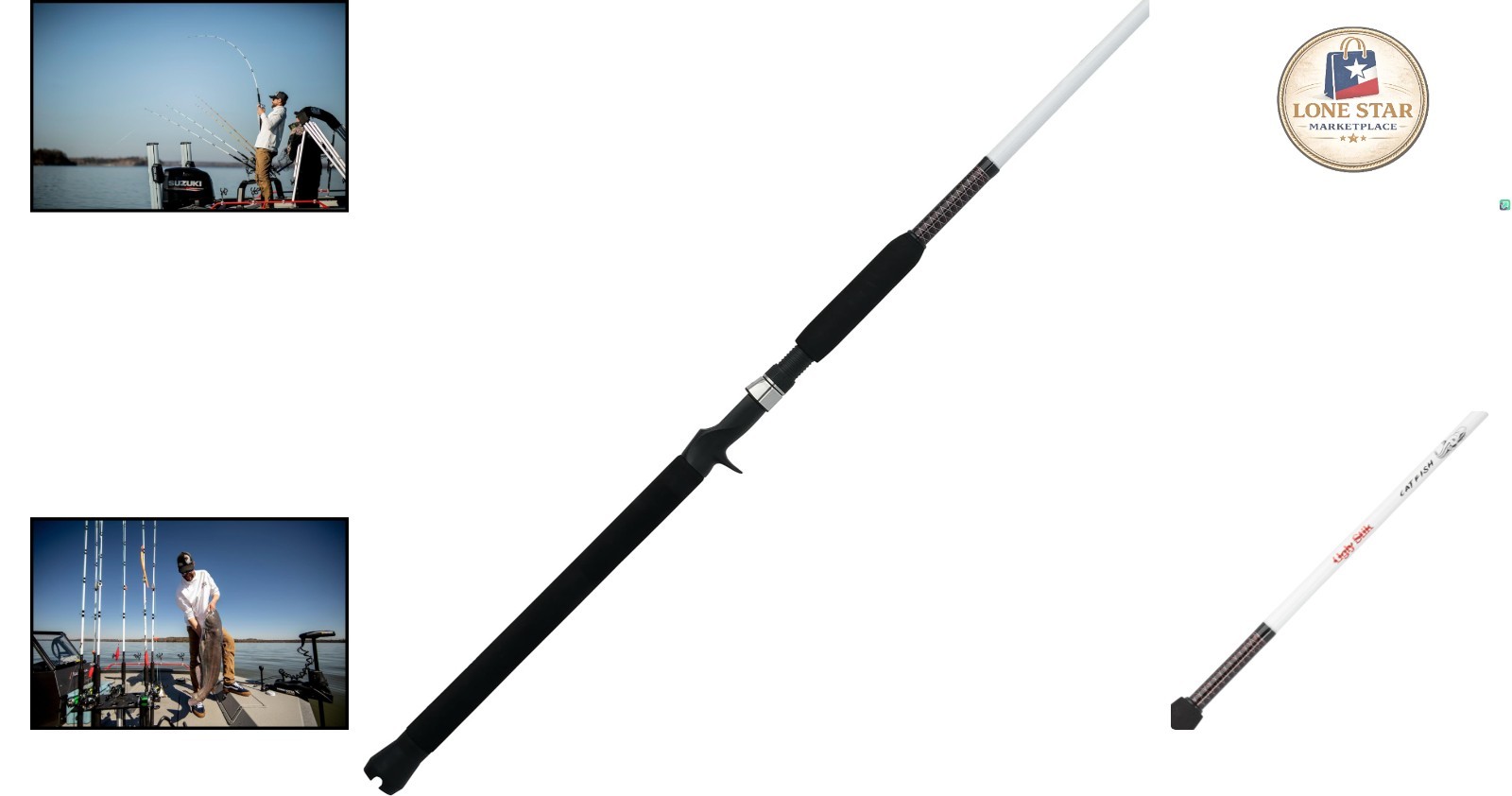 Fast Action Catfish Fishing Rod – 7′ Ugly Stik, Medium Heavy Power, 30lb Support