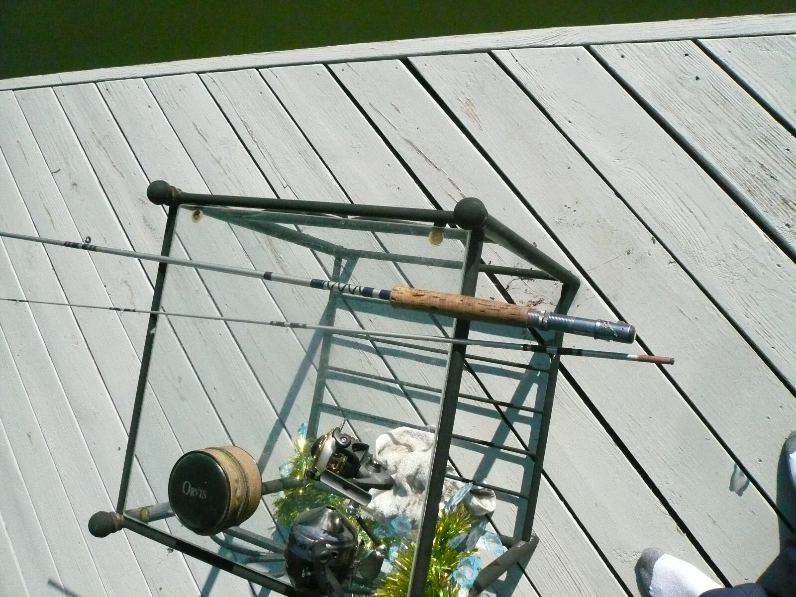 ABU GARCIA BLUE SKY FLY ROD S637 6/7 DRY FLY ACTION LINE WT. 8 FT ,2 PIECE
