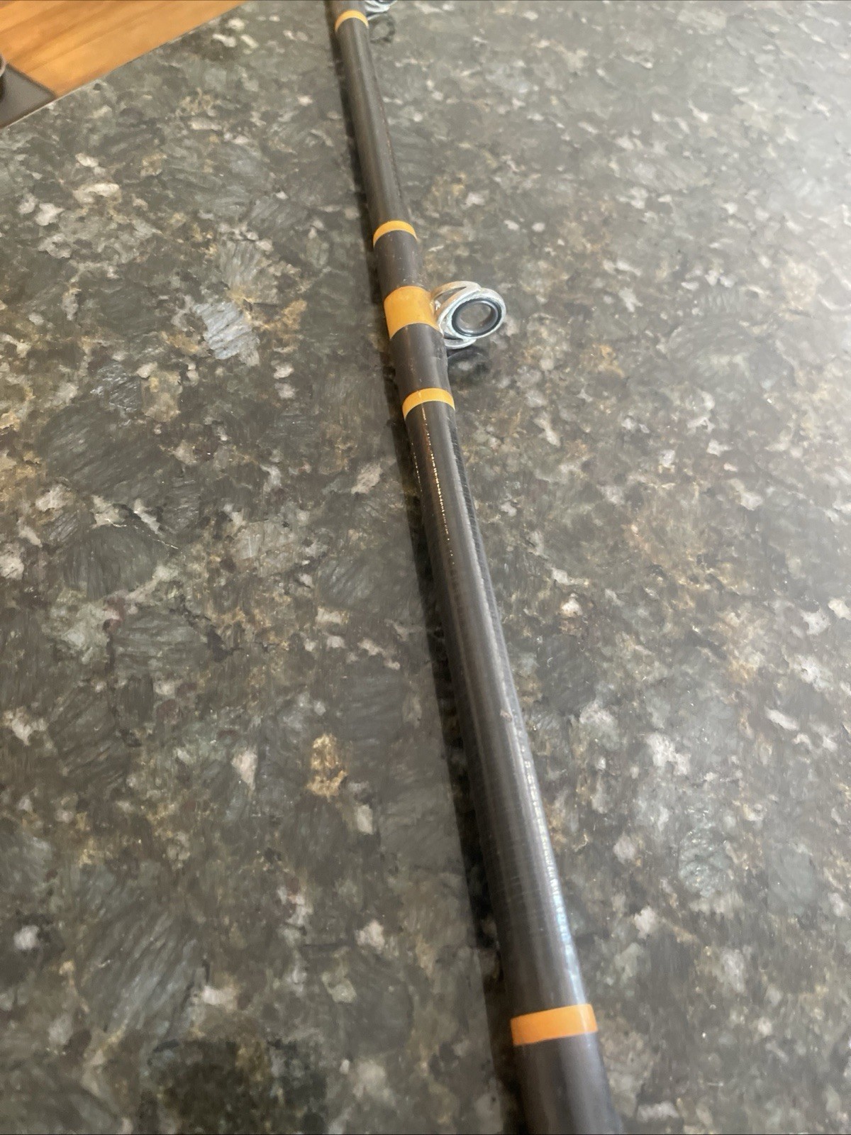 shakespeare ugly stick 7’8” cust Ybsalt H20 Heavy Fuji Reel Seat Vtg 7 Guide 1pc