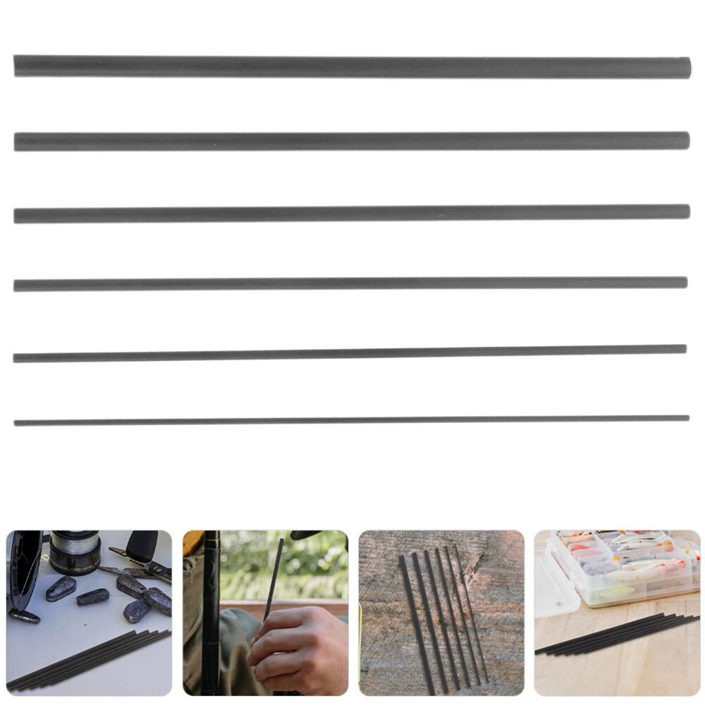 12 pcs Fishing Pole Repair Tool Pole Repair Carbon Fiber Fishing Rods Parts