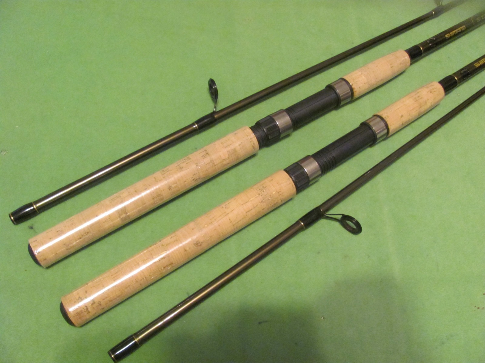 2) SHIMANO SOLARA 6′ 6″ Power Medium Heavy Action Fast 2-Piece Spinning Rods.