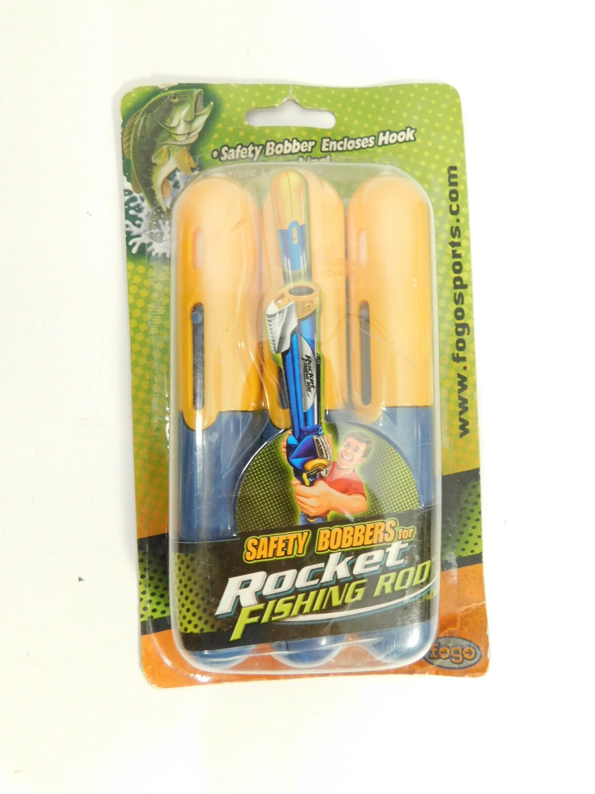 3 Replacement Safety Bobbers Rocket Fishing Rod Kids Enclosed Hook