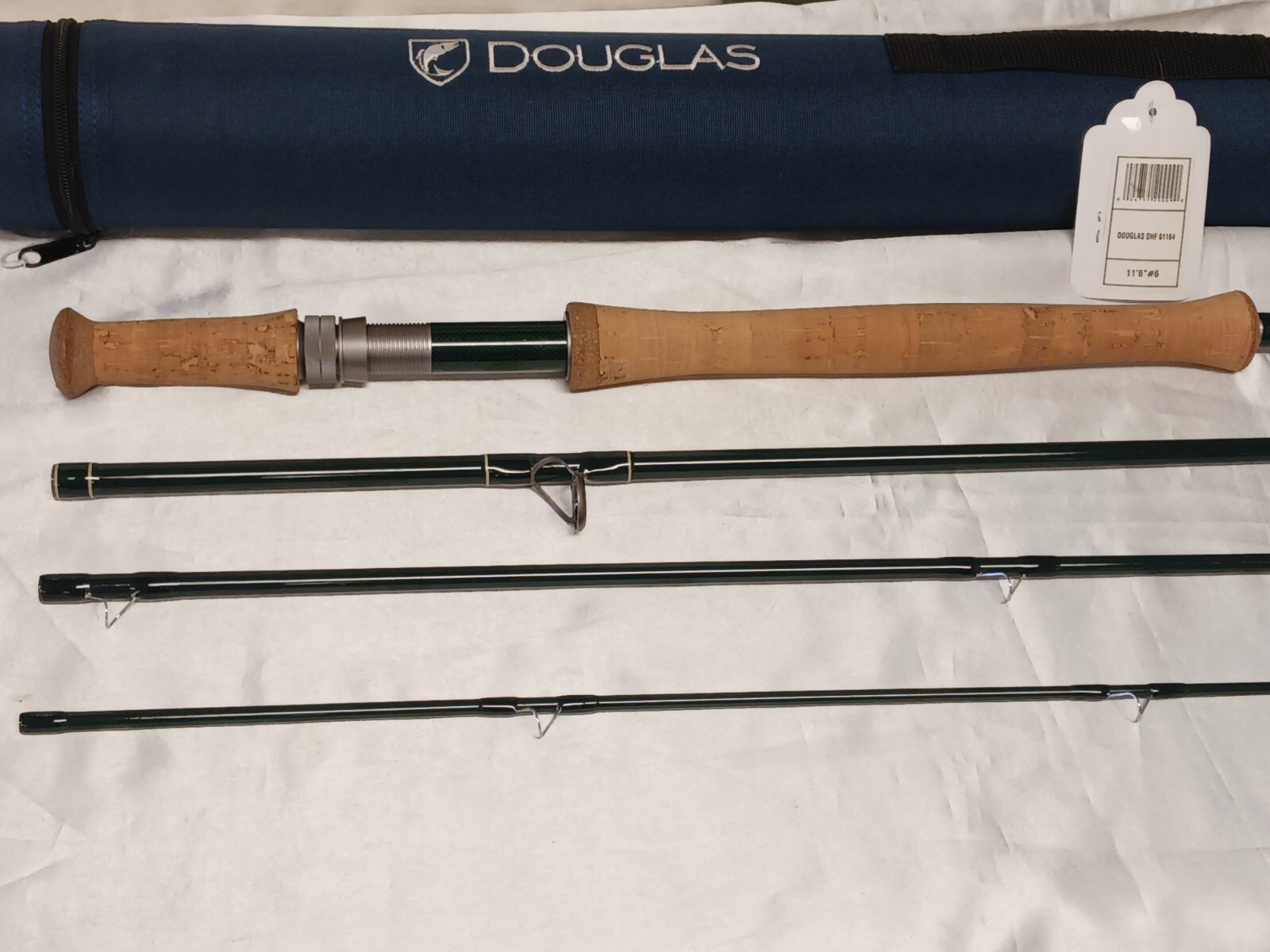 Douglas Fly Rod DHF61164-11′-6″ Graphite 4pc #6 Line New Old Stock Life Warranty