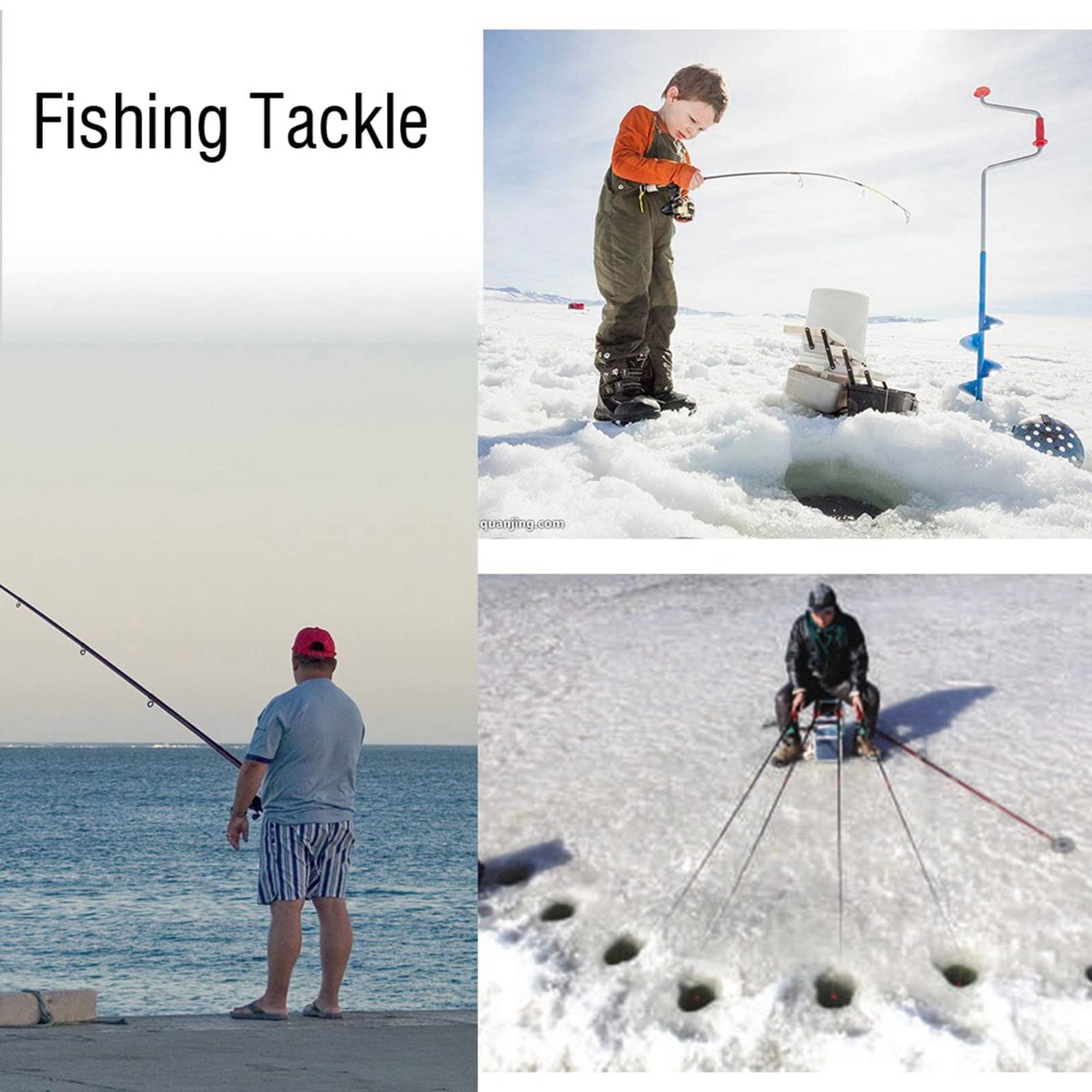 Telescopic Fishing Rod, Ice Fishing Rod Outdoor Portable Winter Fishing Rod C…