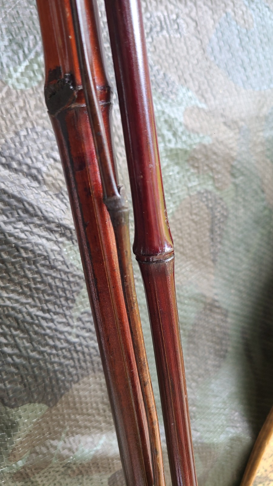 Vintage B & M 12′ Bamboo Pole. T123. West Point Miss. NOS Fishing NOS