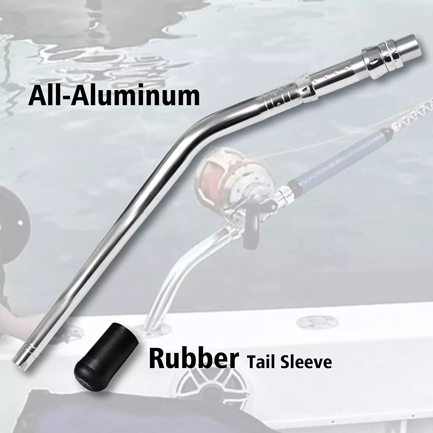 Bent Butt Trolling Rod 2-Pc Saltwater Offshore Conventional Roller Fishing Pole