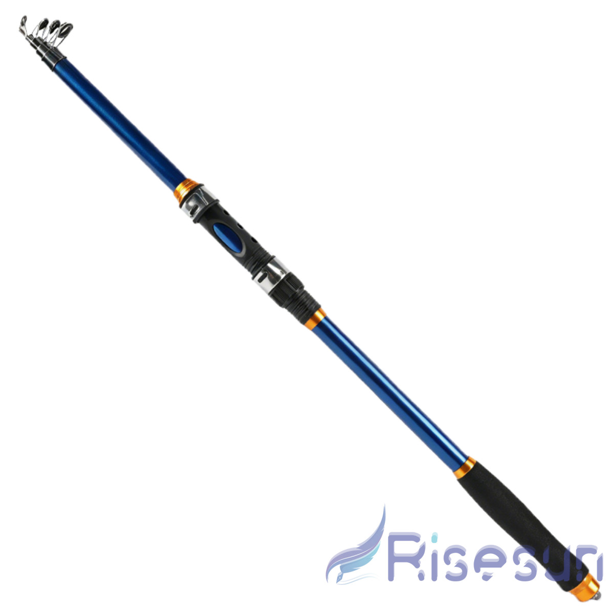 Fishing Rod with Storage Bag Telescopic Fishing Pole Spinning Portable Saltwater