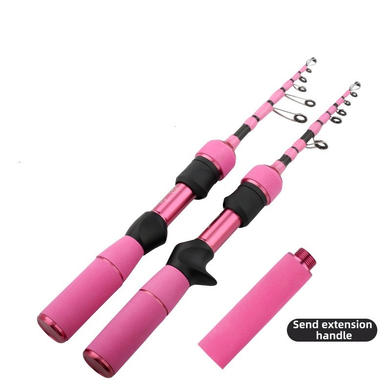 Super Short Telescopic Fishing Rod Portable Multi-Functional Fish Rod 1.5-1.8M