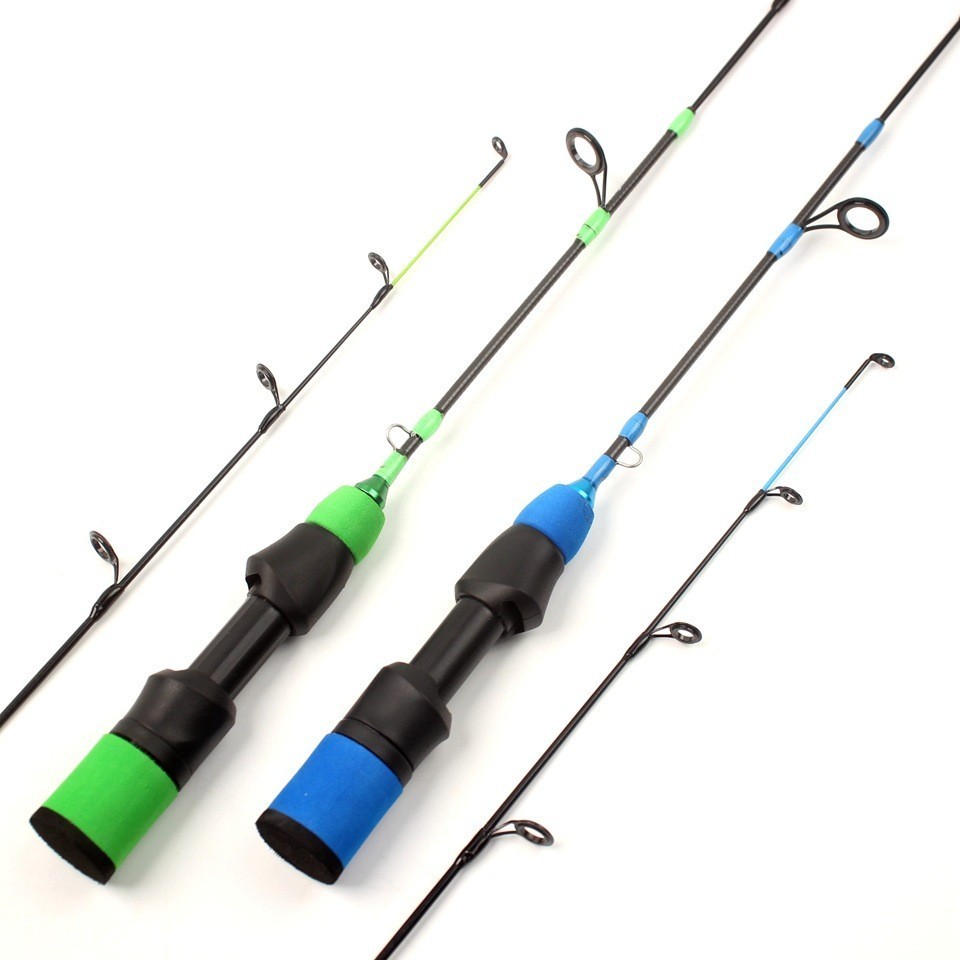 Ice Fishing Rod Carbon Fiber Fast Action Casting Spinning Travel Rod Carp 55cm