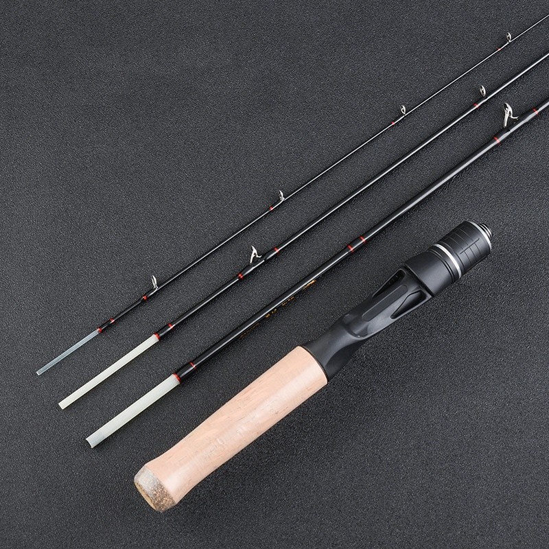 Fishing Rod Ultra Light Travel Spinning/Casting Rods Carbon Fiber Pole 4 Section