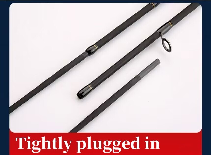 1.65M/1.8M Carbon Fiber Fishing Rod Spinning Casting Fishing Rod Pole 2 Sections