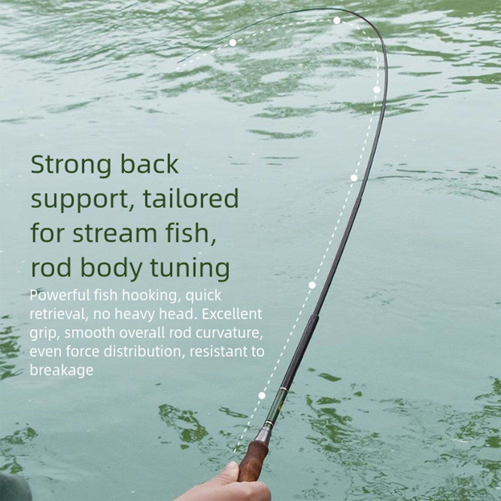 Carbon Fiber Ultralight Stream Fishing Rod Portable Pocket Pen Hand Rod