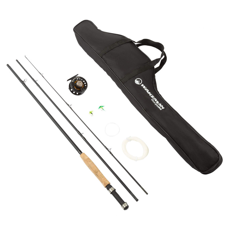 3-Piece Fly Fishing Rod And Reel Combo Starter Kit – 97-Inch Collapsible