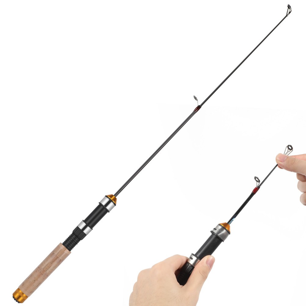 64cm Telescopic Fishing Rod Carbon for Winter Ice Fishing