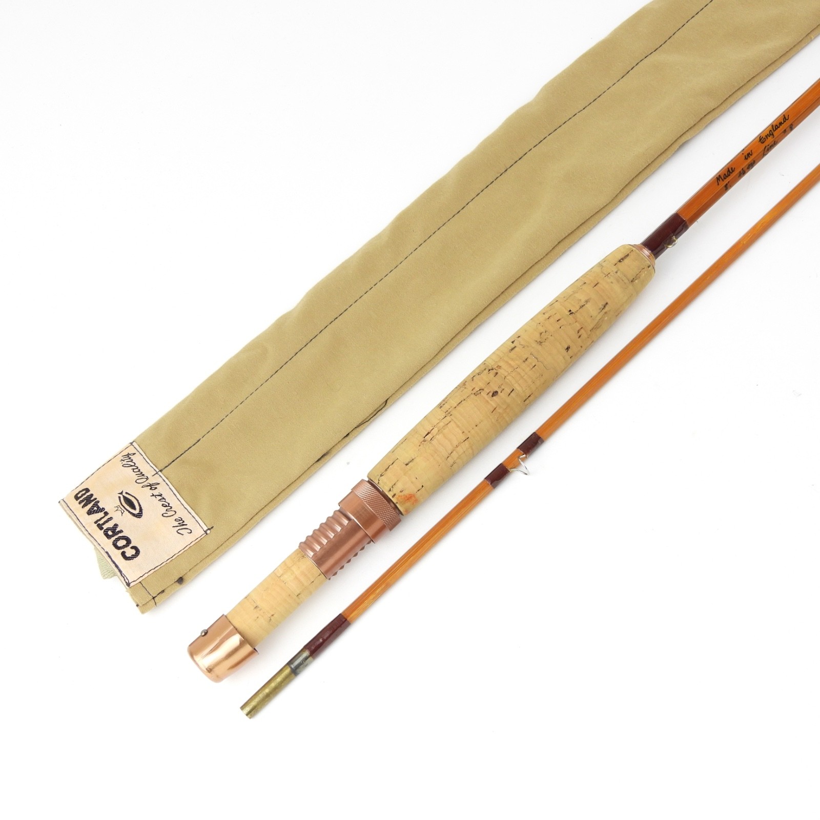 Cortland 444 “Impregnated” Bamboo Fly Rod. 8’. 8wt. W/ Sock. Made in England.