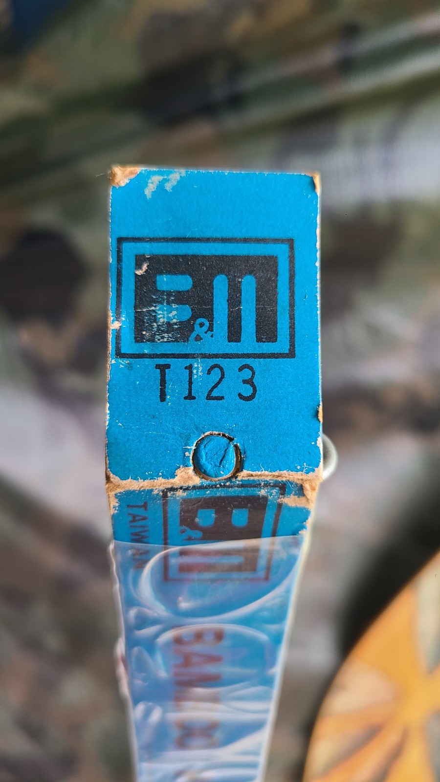Vintage B & M 12′ Bamboo Pole. T123. West Point Miss. NOS Fishing NOS