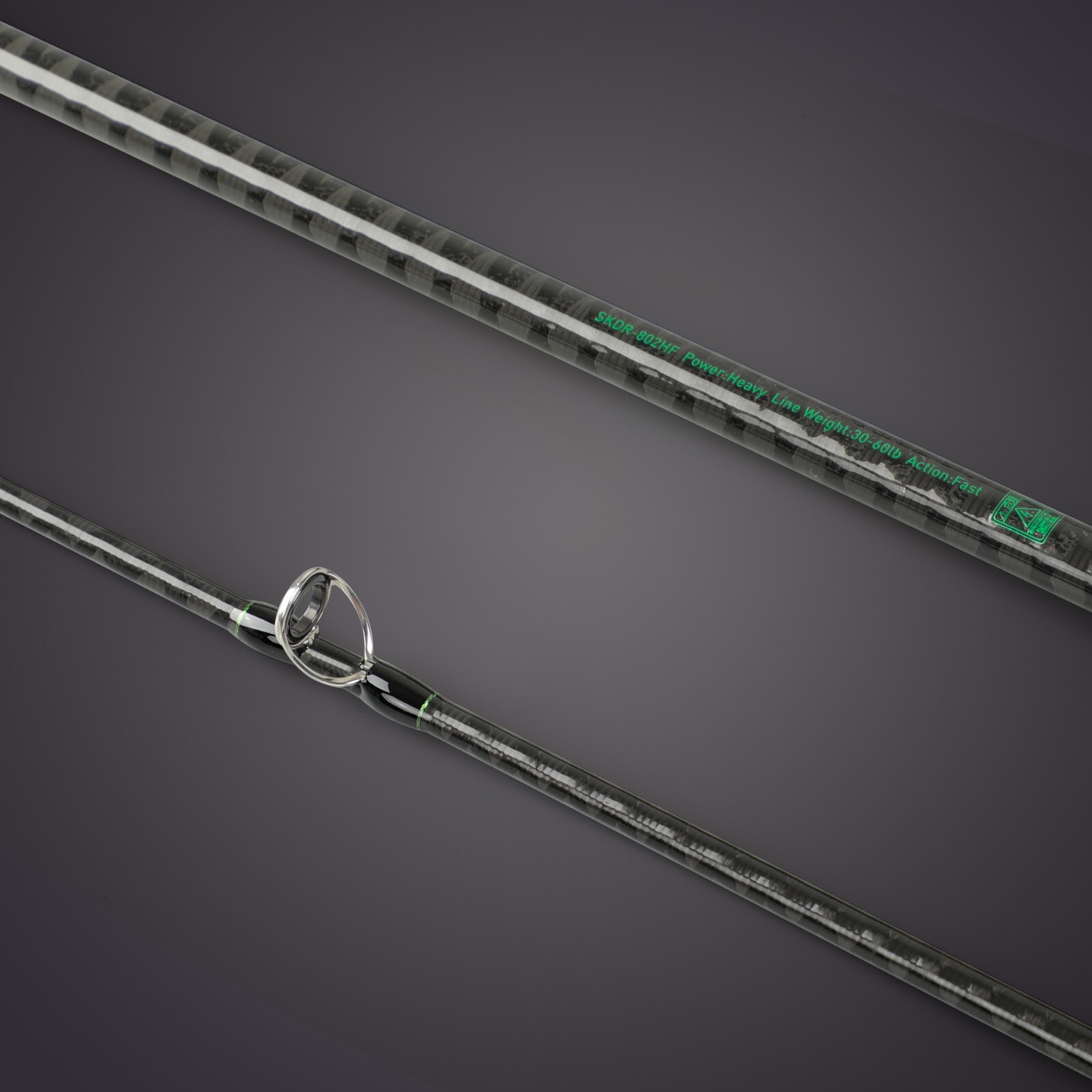 SHARHUK inshore spinning fishing rod Medium Heavy/ Heavy 2 piece 8ft Fast Action