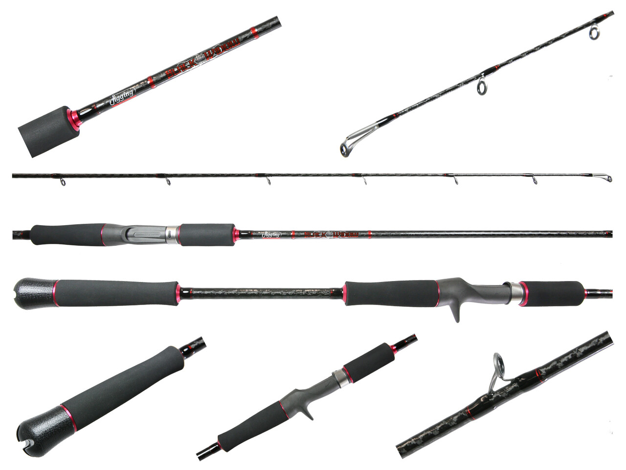 Jigging World Black Widow 120 1 Piece Jigging Rod Casting 7′ Medium JW-BW-120C