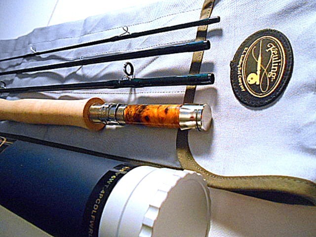 E.L. KEULING ROD CO 9′ 6 WT. DOWN-LOCKING 4PC CARBON FIBER FLY ROD 2026 USA